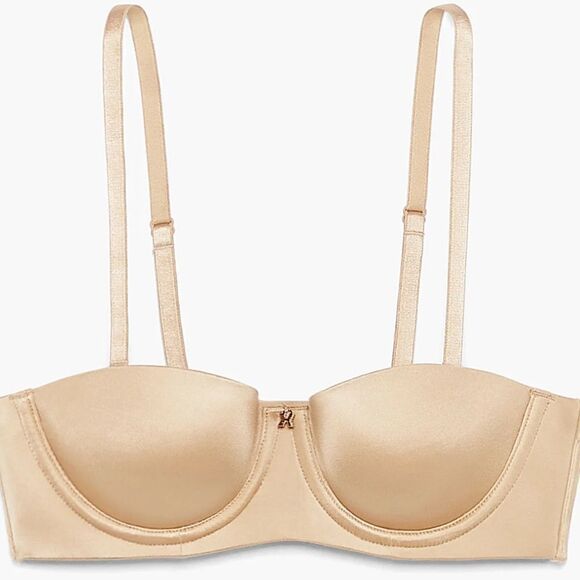 Savage X Fenty Core Microfiber Strapless Bra Honey Nude‎ NWT IN PACKAGE - Picture 5 of 9
